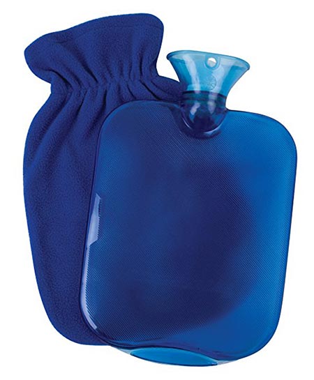 9 Carex Health Brands Carex Hot Water Bottle with Fleece Cover 