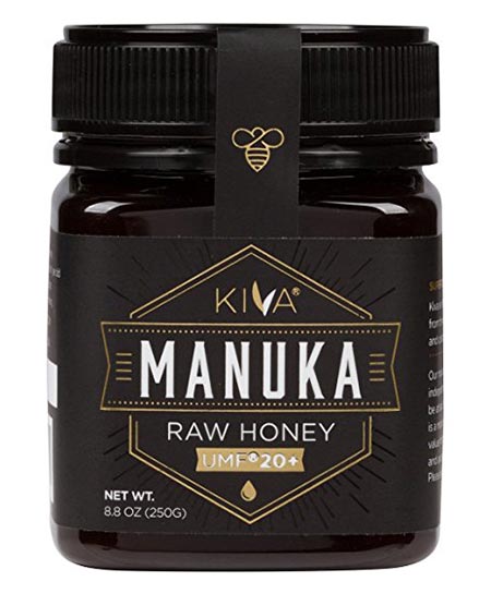 8.Kiva Certified Raw UMF 20+ Manuka Honey