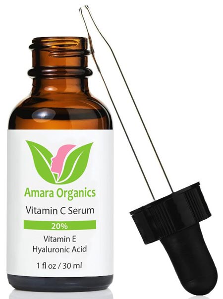 8. Amara Organics Vitamin C Serum for Face