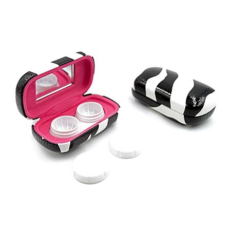 9. Contact Lenses Case with Stylish Holder & Mirror