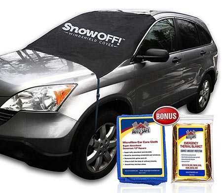 8. SnowOFF Car Windshield Snow Cover