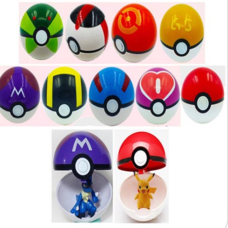 4. Moonideal 9 Pieces Different Style Ball +9 Pieces Figures Plastic Super Anime Figures 