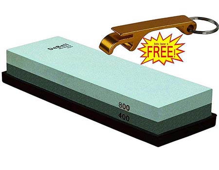 7 DeBell Double Side 400 Grit and 800-Grit Sharpening Stone 